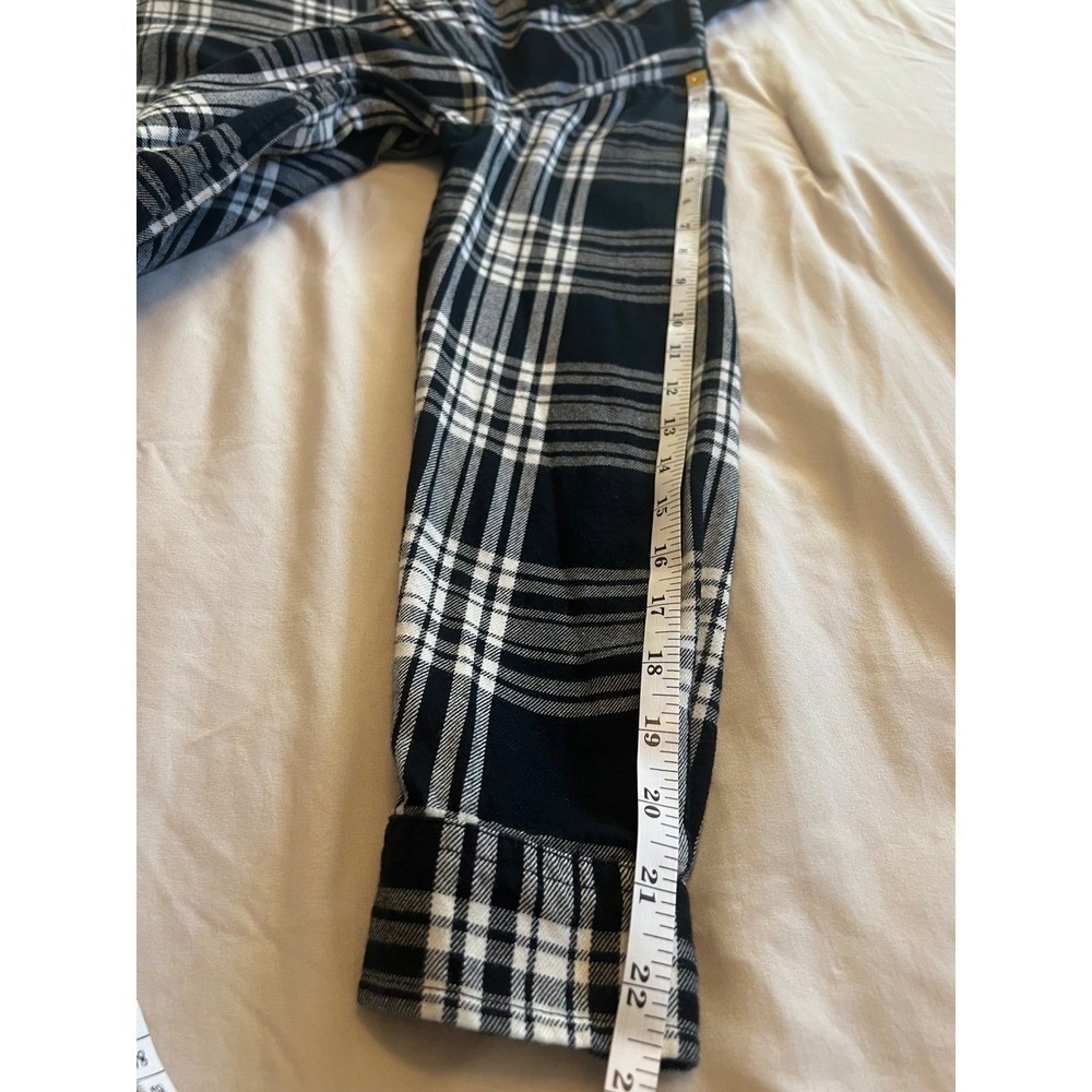MADEWELL Daywalk Plaid Flannel Shirt Dress Size S Long Sleeve Black Autumn Fall - Picture 10 of 11